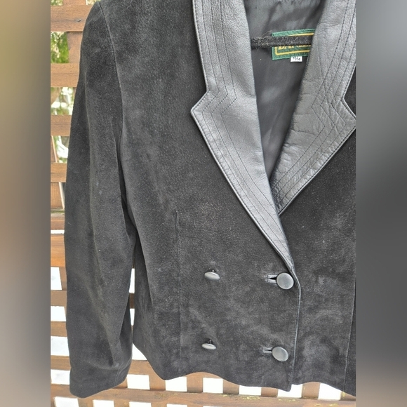 Vintage Leather & Suede Blazer - Picture 2 of 12